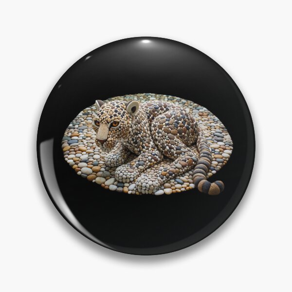 Item preview, Pebble Art Leopard in Repose designed and sold by MachineDesigned.