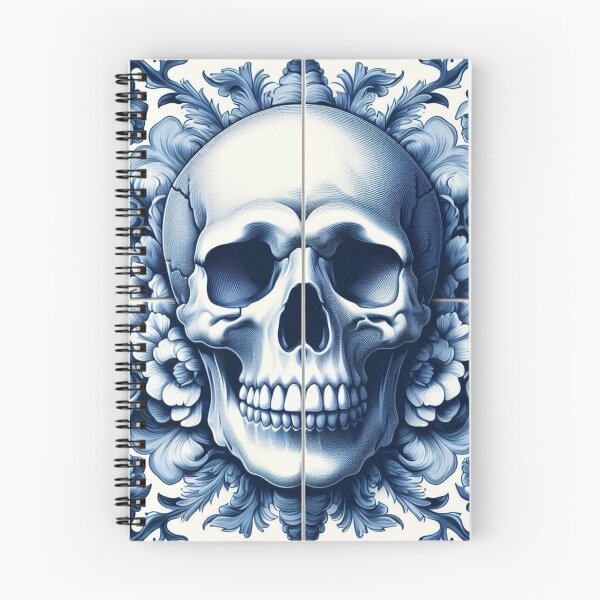 Item preview, Delft Tile With Skull No.2 designed and sold by ArtNook777.