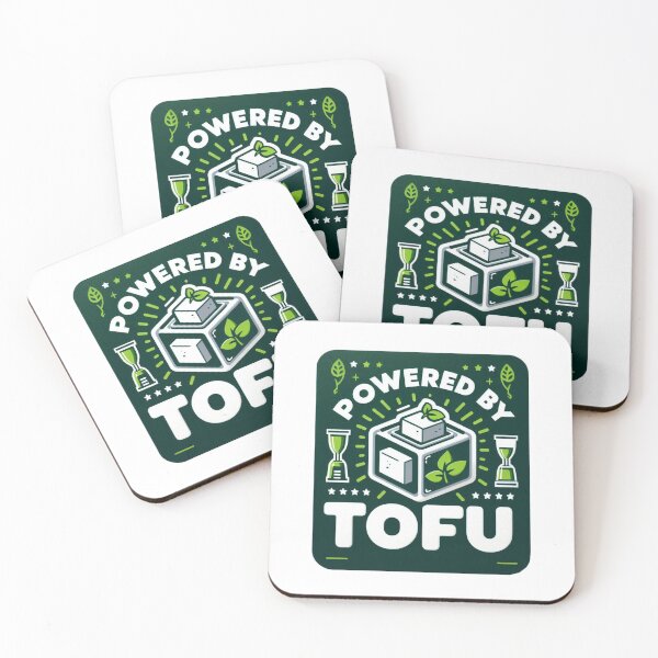 Item preview, Eco-Friendly Vegan Powered by Tofu Sticker  designed and sold by Ajay GB.