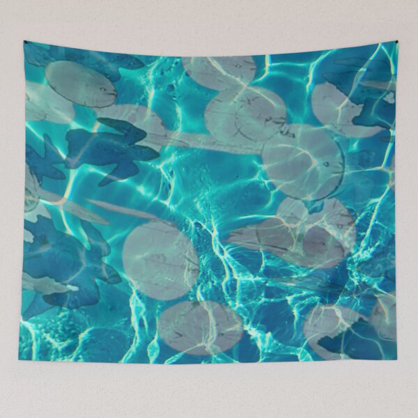 Item preview, Blue Swimming Sea Turtles designed and sold by CHENOARTWORKS.