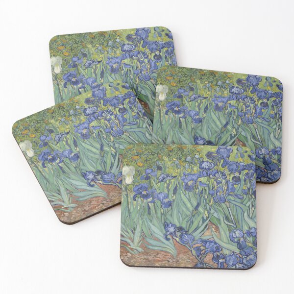 Item preview, Vase with irises on a yellow background - Vincent van Gogh designed and sold by Dominika Farkašová.