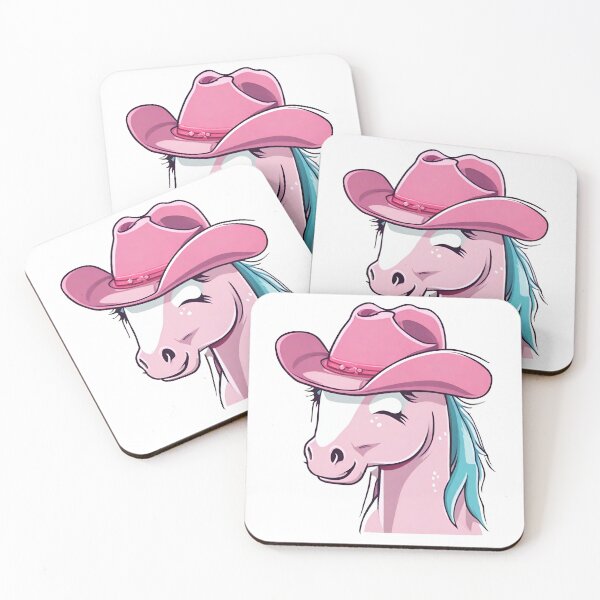 Item preview, Pink Horse, Pink Horse with Blue hair, Pink Horse with Pink Hat designed and sold by PurpleWay.
