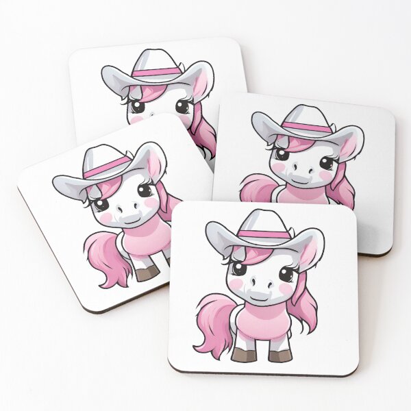 Item preview, Cute Pink Pony, Pink Horse, Pink Cowboy Horse designed and sold by PurpleWay.
