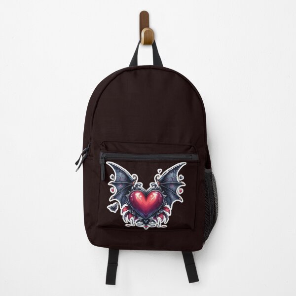 Item preview, Gothic valentines day heart with bat wings goth Sticker designed and sold by Expressions-Sel.