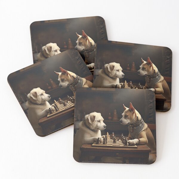 Item preview, Strategic Canine Battle: Chess Masters Duo designed and sold by DoggyDream.