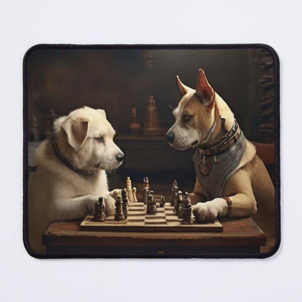 Item preview, Strategic Canine Battle: Chess Masters Duo designed and sold by DoggyDream.