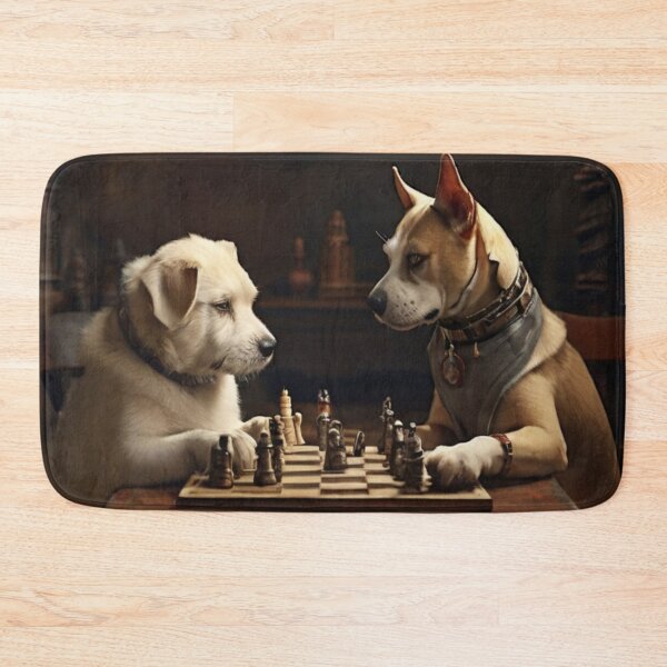 Item preview, Strategic Canine Battle: Chess Masters Duo designed and sold by DoggyDream.