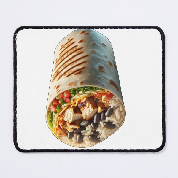 Item preview, Burrito with Chiken Black Beans Rice Tomato designed and sold by kylmllr101684.
