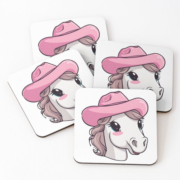 Item preview, Cute Horse, Kawaii House, Beautiful Horse with Hot Pink Hat designed and sold by PurpleWay.