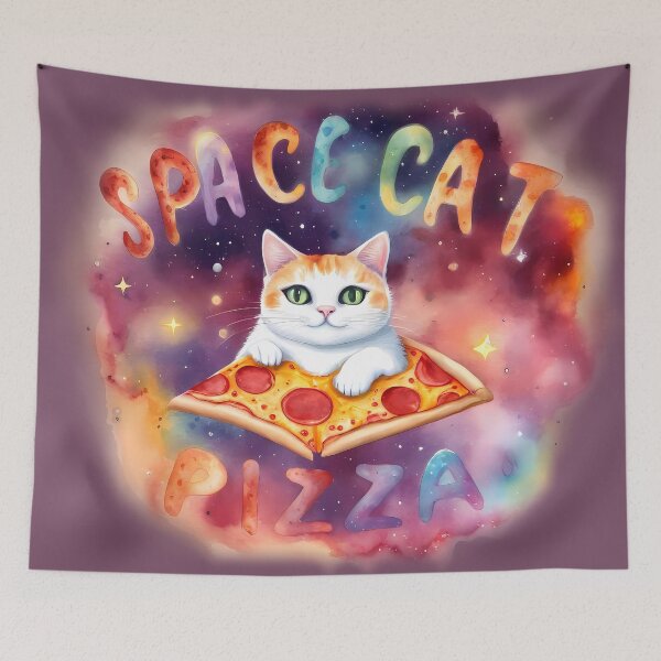 Item preview, Space Cat Pizza designed and sold by @ndrys.