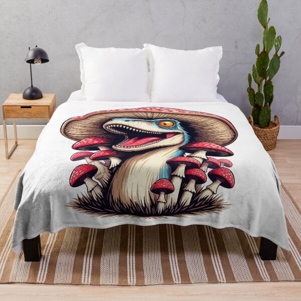 Item preview, Funny Velociraptor Mushroom Hat Dinosaur Garden designed and sold by TomFrontierArt.