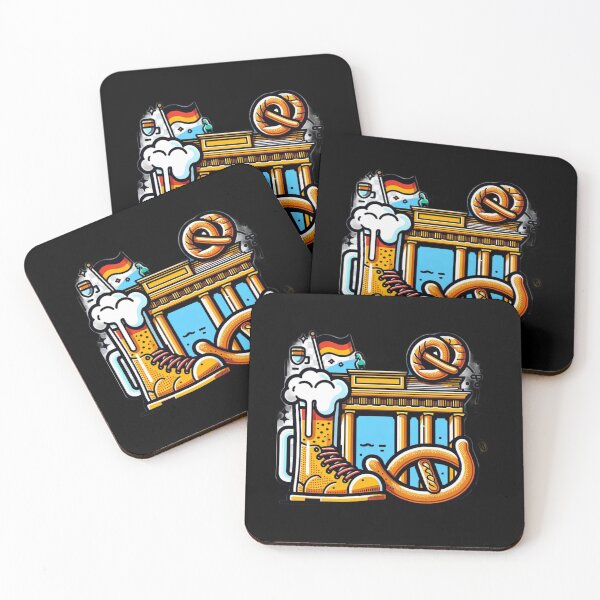 Item preview, German Culture Delight: Iconic Pretzel & Beer Design designed and sold by BlueGoldArt.