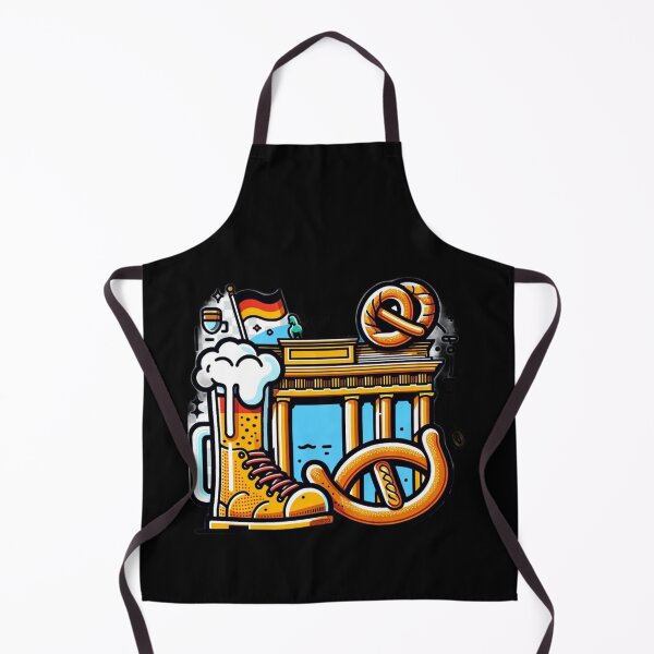 Item preview, German Culture Delight: Iconic Pretzel & Beer Design designed and sold by BlueGoldArt.