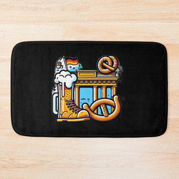 Item preview, German Culture Delight: Iconic Pretzel & Beer Design designed and sold by BlueGoldArt.
