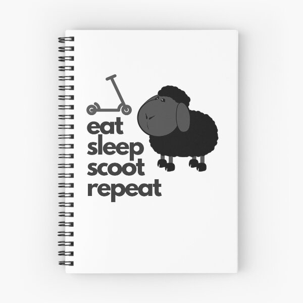 Item preview, Blacksheep Scooter EAT SLEEP SCOOT REPEAT designed and sold by rilarde.