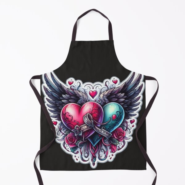 Item preview, Gothic valentines day hearts with wings goth Sticker designed and sold by Expressions-Sel.