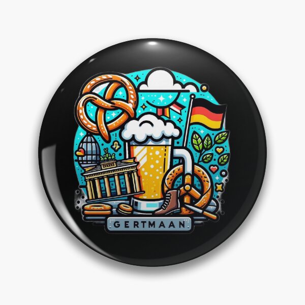 Item preview, Iconic Pretzel & Beer Design German Culture Delight designed and sold by BlueGoldArt.