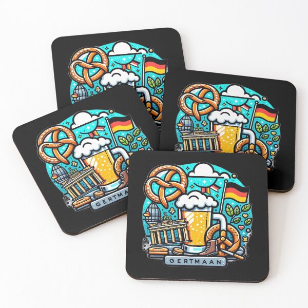 Item preview, Iconic Pretzel & Beer Design German Culture Delight designed and sold by BlueGoldArt.
