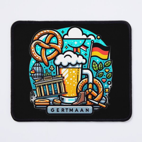 Item preview, Iconic Pretzel & Beer Design German Culture Delight designed and sold by BlueGoldArt.