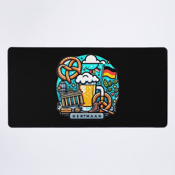 Item preview, Iconic Pretzel & Beer Design German Culture Delight designed and sold by BlueGoldArt.