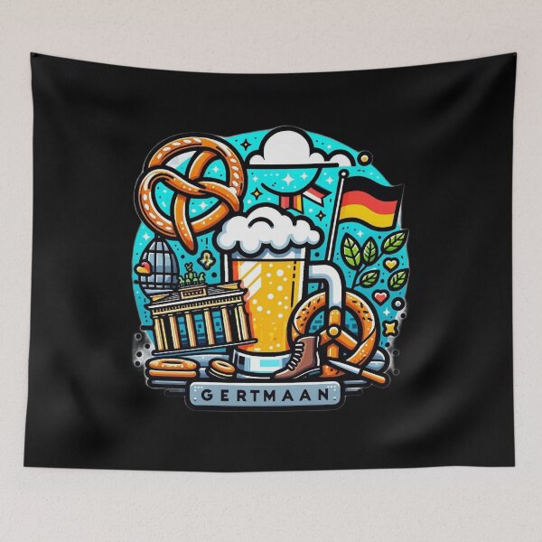 Item preview, Iconic Pretzel & Beer Design German Culture Delight designed and sold by BlueGoldArt.