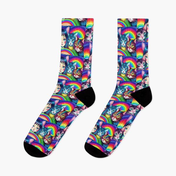 Item preview, Colorful Cats Stars and Rainbows designed and sold by TheDarkWardrobe.