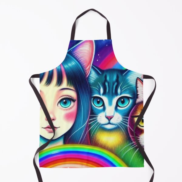 Item preview, Colorful Cats Stars and Rainbows designed and sold by TheDarkWardrobe.