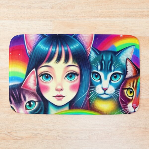 Item preview, Colorful Cats Stars and Rainbows designed and sold by TheDarkWardrobe.