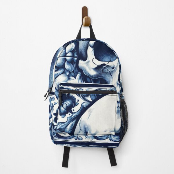 Item preview, Delft Tile With Skull No.4 designed and sold by ArtNook777.