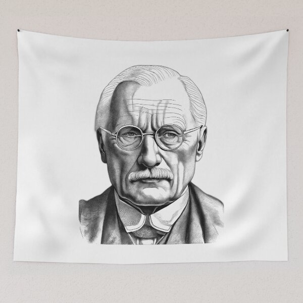 Item preview, Portrait of Carl Gustav Jung designed and sold by NTGUILTY.