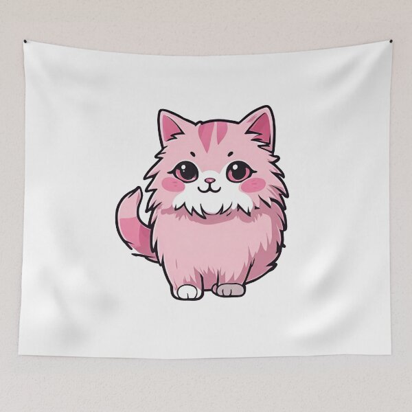 Item preview, Beautiful Pink Cat, Pink Kitten, Cat Lover, Cat Mom designed and sold by PurpleWay.