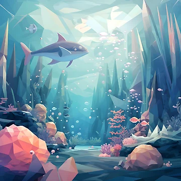 Artwork thumbnail, Geometric Oceans by RxU3