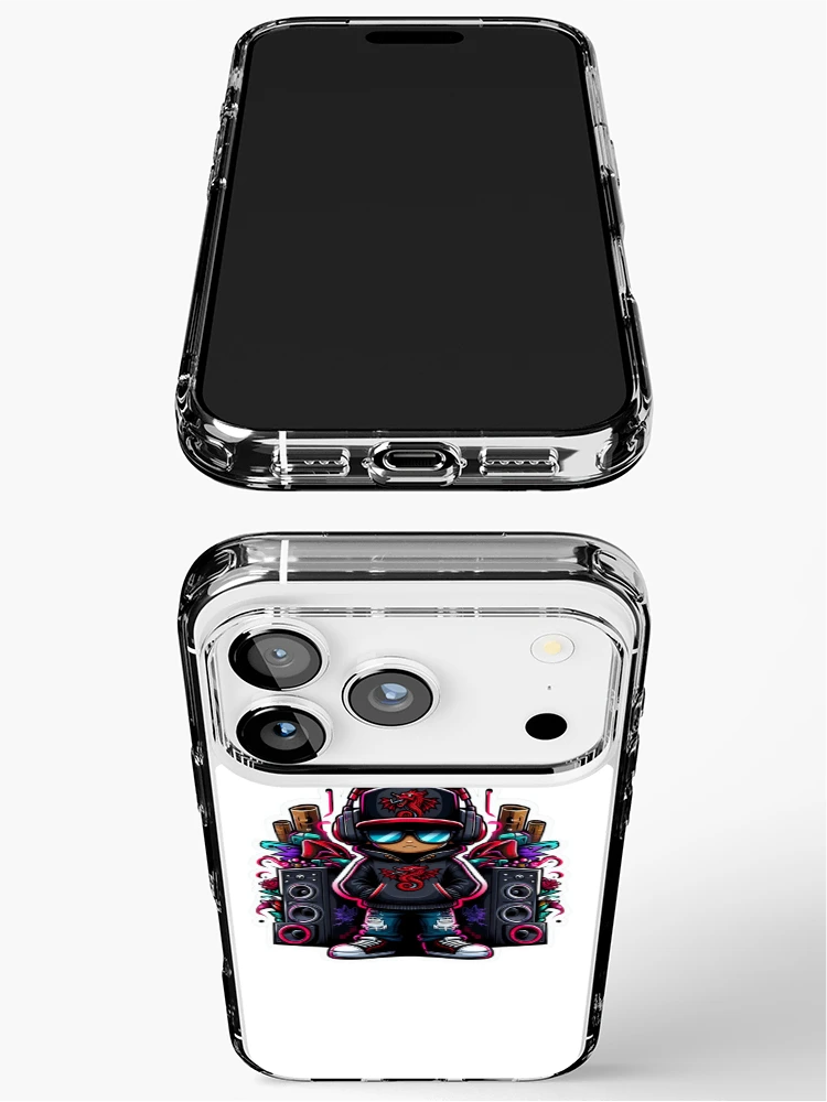 Thumbnail 3 of 5, iPhone Case, Dragon Rapper Sticker designed and sold by Jonathanrk.