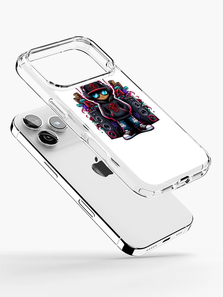 Thumbnail 2 of 5, iPhone Case, Dragon Rapper Sticker designed and sold by Jonathanrk.