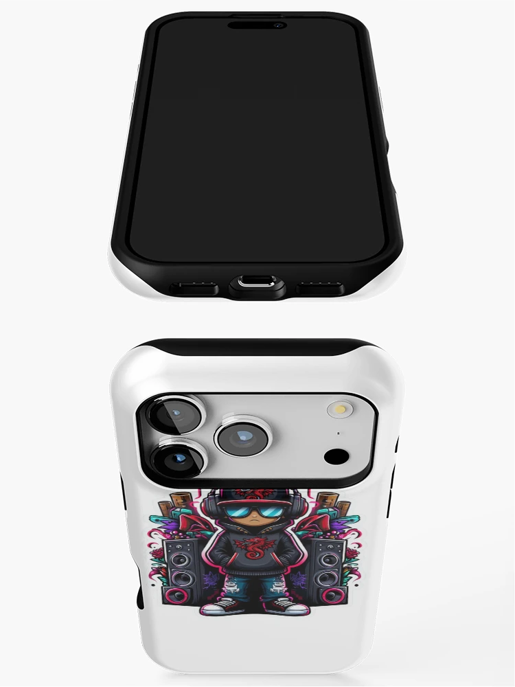 Thumbnail 3 of 4, iPhone Case, Dragon Rapper Sticker designed and sold by Jonathanrk.