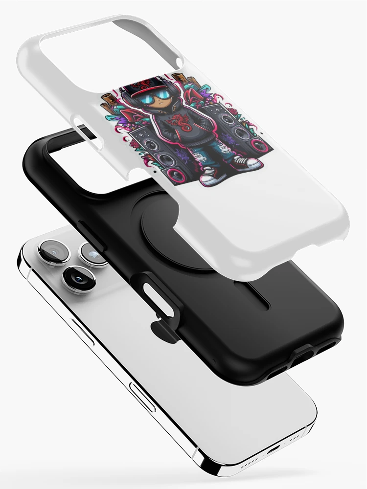Thumbnail 2 of 4, iPhone Case, Dragon Rapper Sticker designed and sold by Jonathanrk.