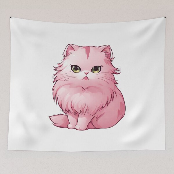 Item preview, Cute Pink Cat, Pink Persian Cat, Cat Lover designed and sold by PurpleWay.