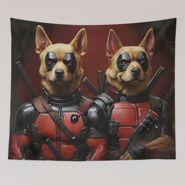 Item preview, Deadpaw Duo: Canine Mercenaries Unleashed designed and sold by DoggyDream.