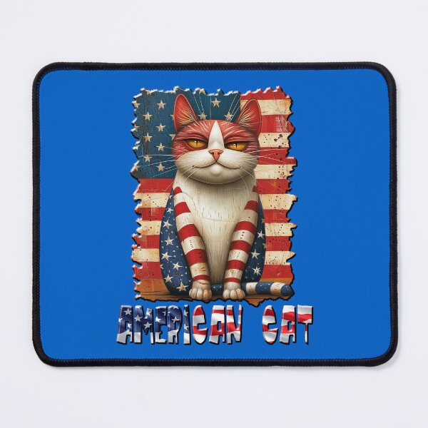 Item preview, American funny cat designed and sold by AlchemyColor.