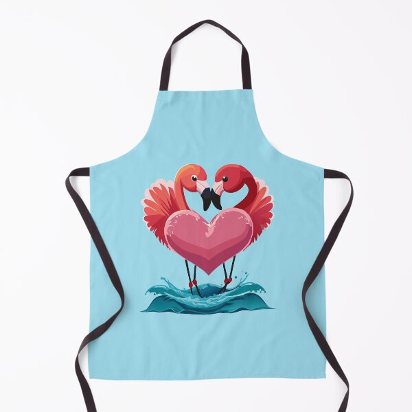 Item preview, Pink Flamingos Bonded Heart Ocean designed and sold by ArtPuffen.