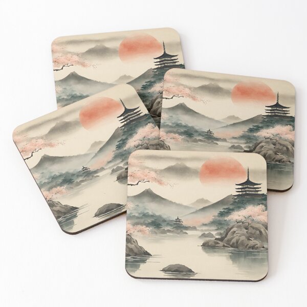 Artikelvorschau, Blick auf den japanischen Fluss - Japanische Kunst im Shin-hanga-Stil entworfen und verkauft von Creative Zense™.