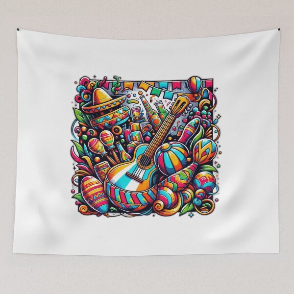 Item preview, FIESTA VIBES: LIVELY LATINO CULTURE CELEBRATION TEE designed and sold by BlueGoldArt.