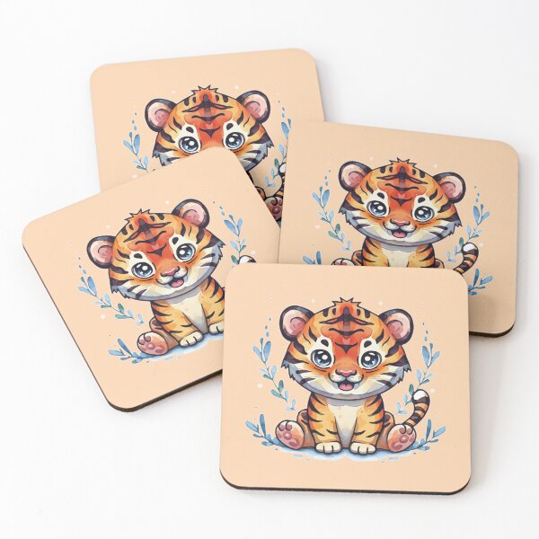 Item preview, tiger designed and sold by MoxisWatercolor.
