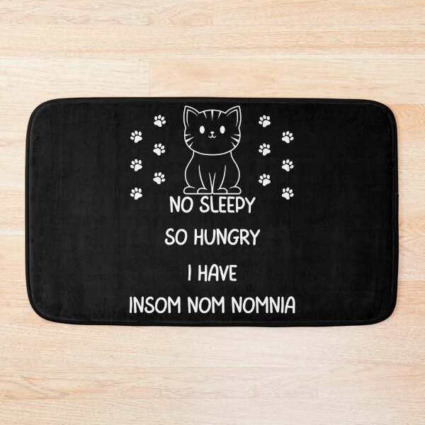 Item preview, Hungry No Sleepy Kitty (White Print) designed and sold by BrainArtStudio.