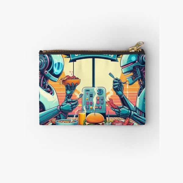 Item preview, **Bytes & Bacon Banainzas - A Robotic Feast Art Print** designed and sold by Wonderall.