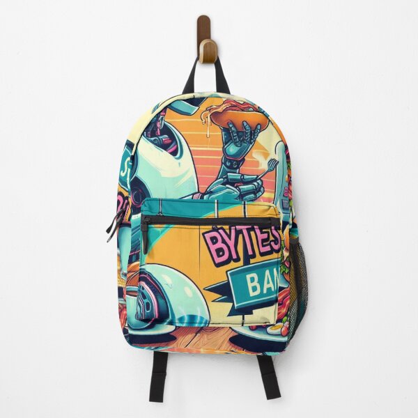 Item preview, **Bytes & Bacon Banainzas - A Robotic Feast Art Print** designed and sold by Wonderall.