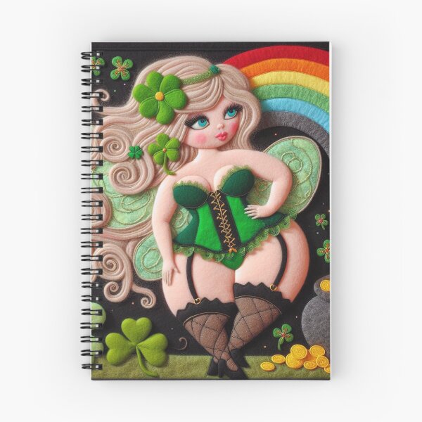 Item preview, St. Patrick's Day Burlesque Fairy FF049 designed and sold by FairytalePress.