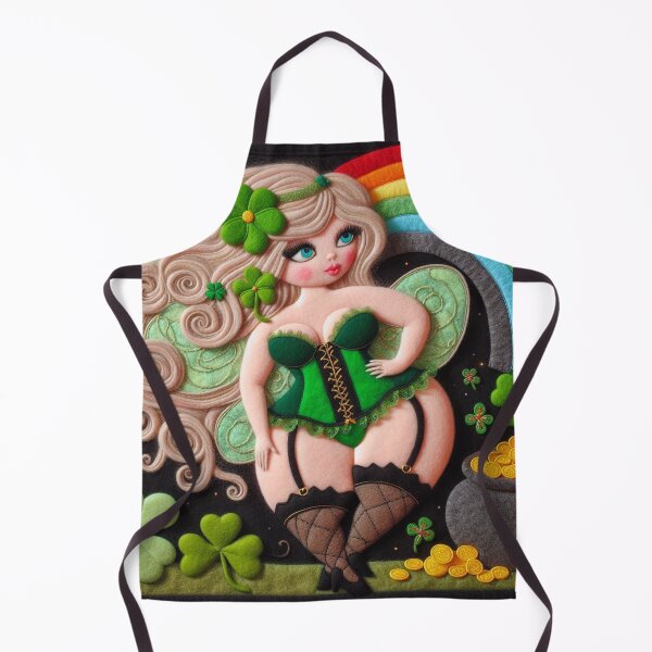 Item preview, St. Patrick's Day Burlesque Fairy FF049 designed and sold by FairytalePress.