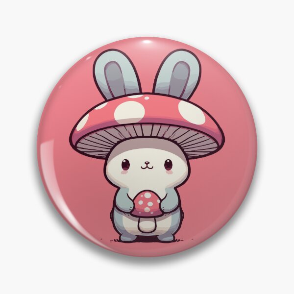 Item preview, Conejito kawaii simple con sombrero de champiñón designed and sold by TomFrontierArt.