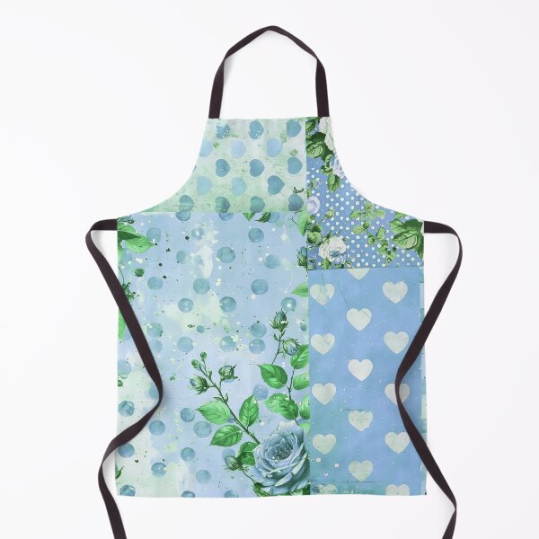 Item preview, Beautiful Blue Shabby Chic Flower Spot Heart Mix designed and sold by Hevaweva.
